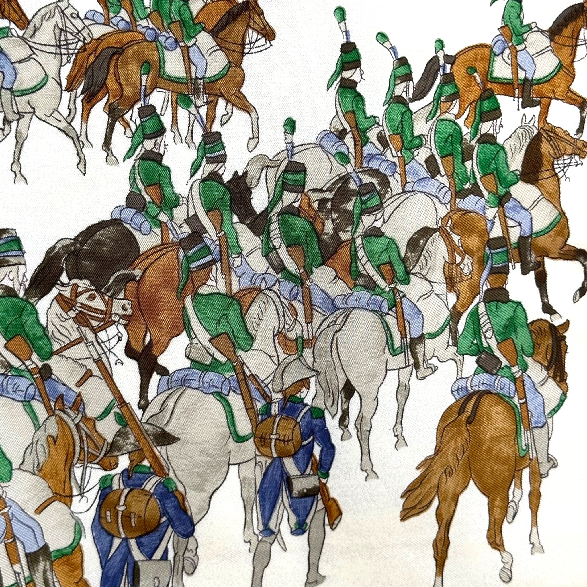 Navy and Cavalry - HERMES SCARF 90 CM