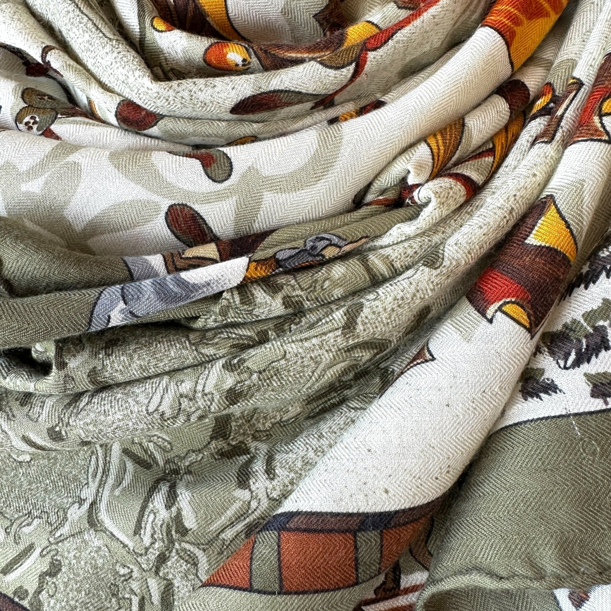 vue du foulard porté