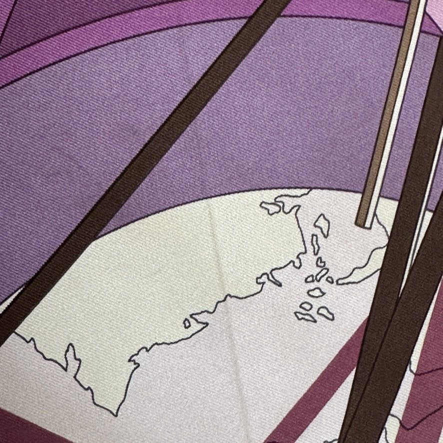 détail de la salissure du carré hermès vintage