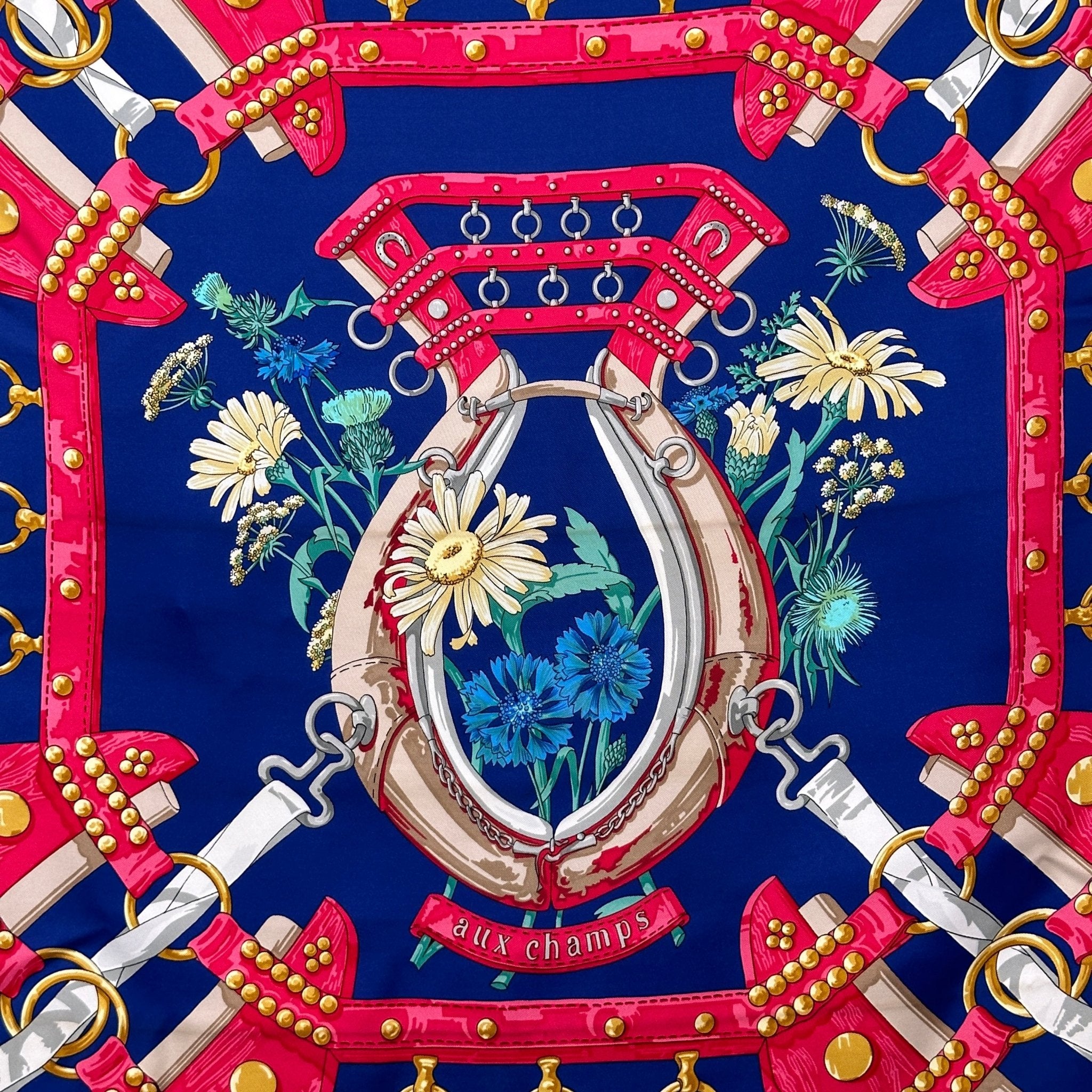 Aux champs - FOULARD HERMES 90 CM - Carré Society