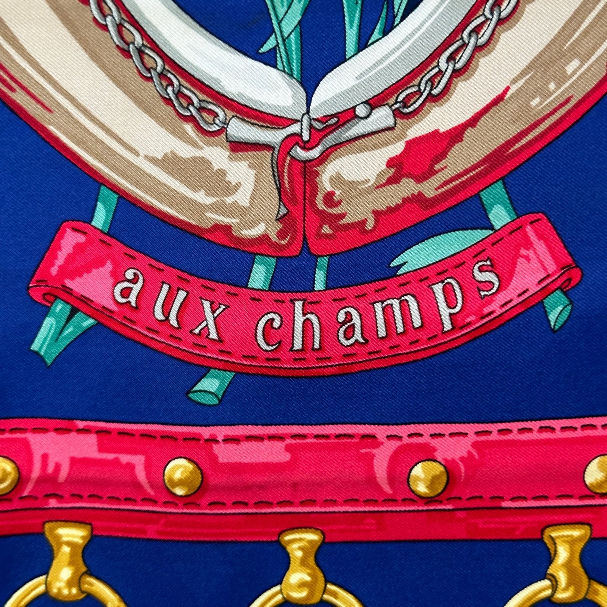 Aux champs - FOULARD HERMES 90 CM - Carré Society