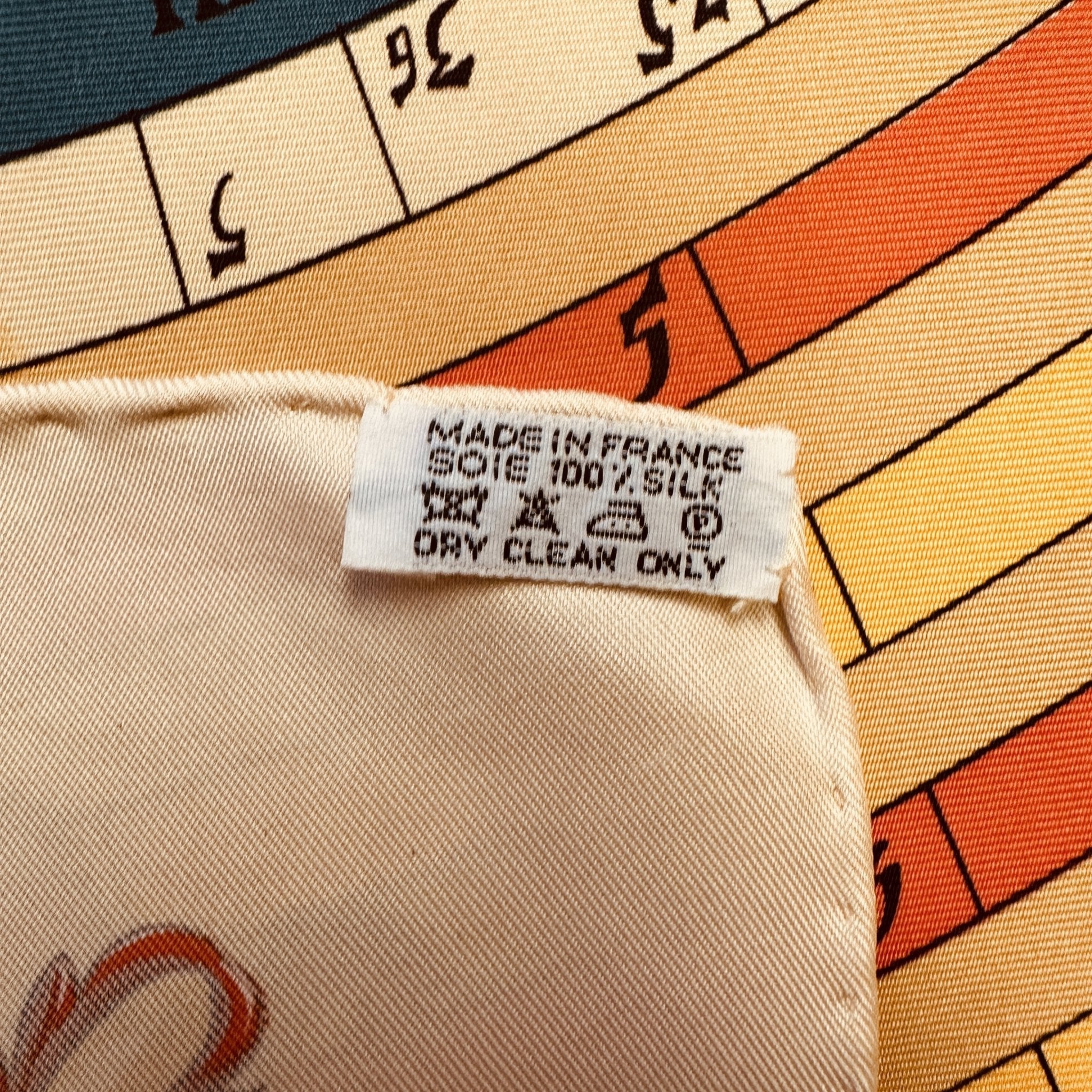 etiquette de composition en soie et made in france