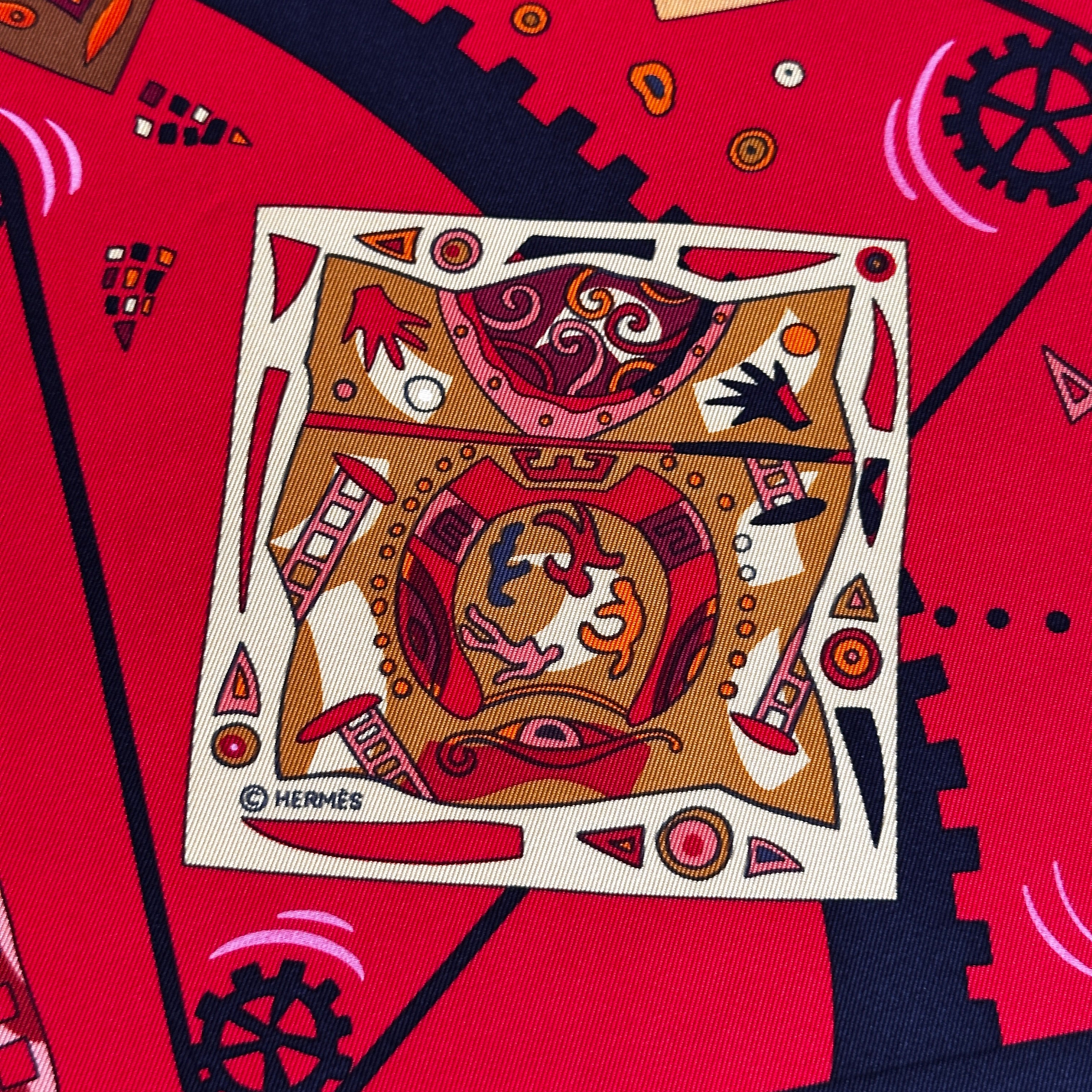 zoom sur le logo de copyright Hermès