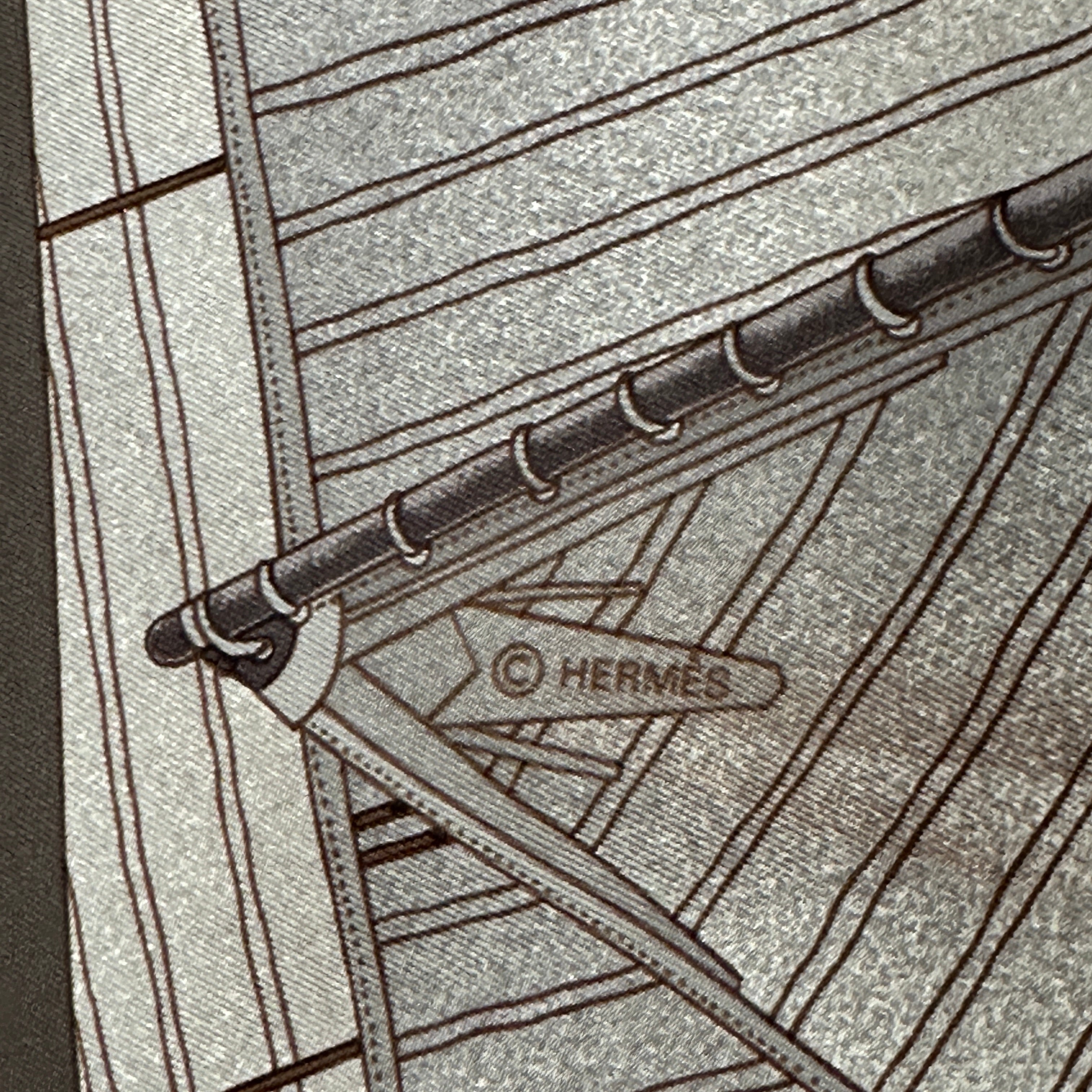 Wind Bend II (detail) - HERMÈS SCARF 90 CM